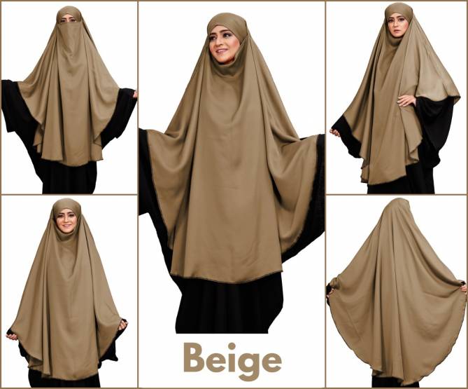 Plain Long 01 Niqab Style Prayer Khimar Casual Wear Wholesale Abaya Collection